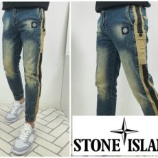 STONEISLAND 스톤아일랜드 캠프 데님 밴딩 조거 팬츠