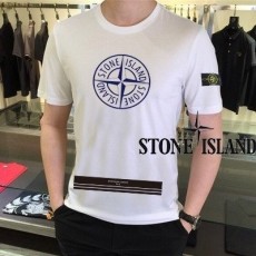 STONEISLAND 스톤아일랜드 블루 바 로고 티셔츠