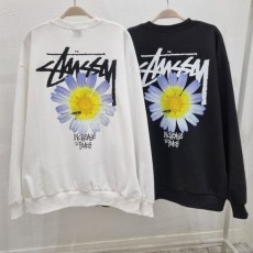 STUSSY 스투시 파란꽃 기모 맨투맨