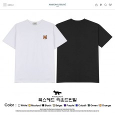 MAISON KITSUNE 메종키츠네 폭스헤드 오버핏 라운드반팔