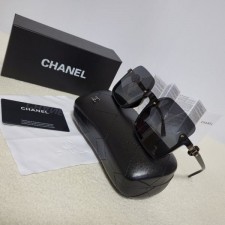 CHANEL 샤넬 로고 반테 사각 선글라스