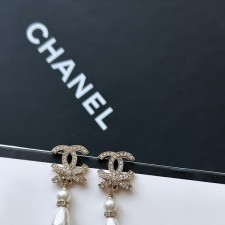 CHANEL 샤넬 진주 드롭 이어링