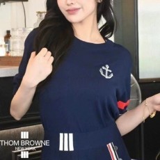 THOM BROWNE 톰브라운 삼선앵커반팔니트