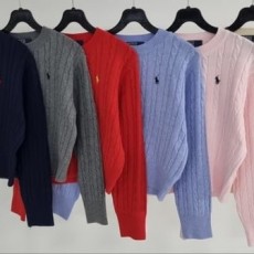 POLO 폴로 케이블 라운드 니트